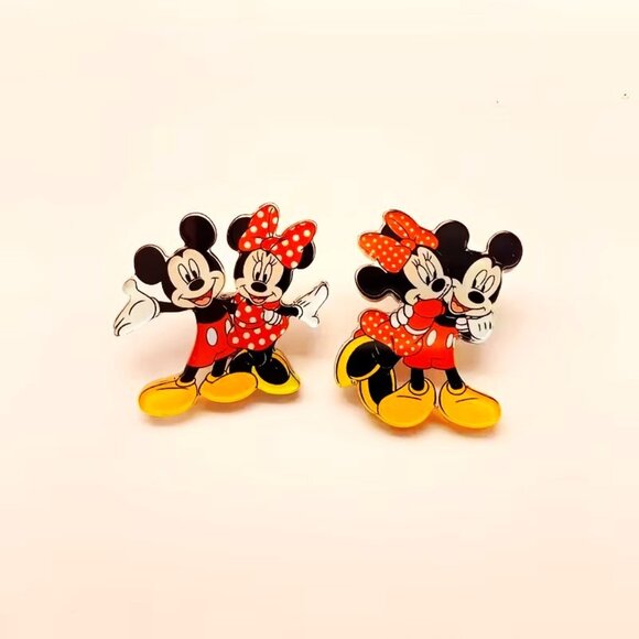Disney Parks Pins 3pk Mickey & Minnie Mouse Walt Collectable Souvenir Love NEW - Picture 2 of 4